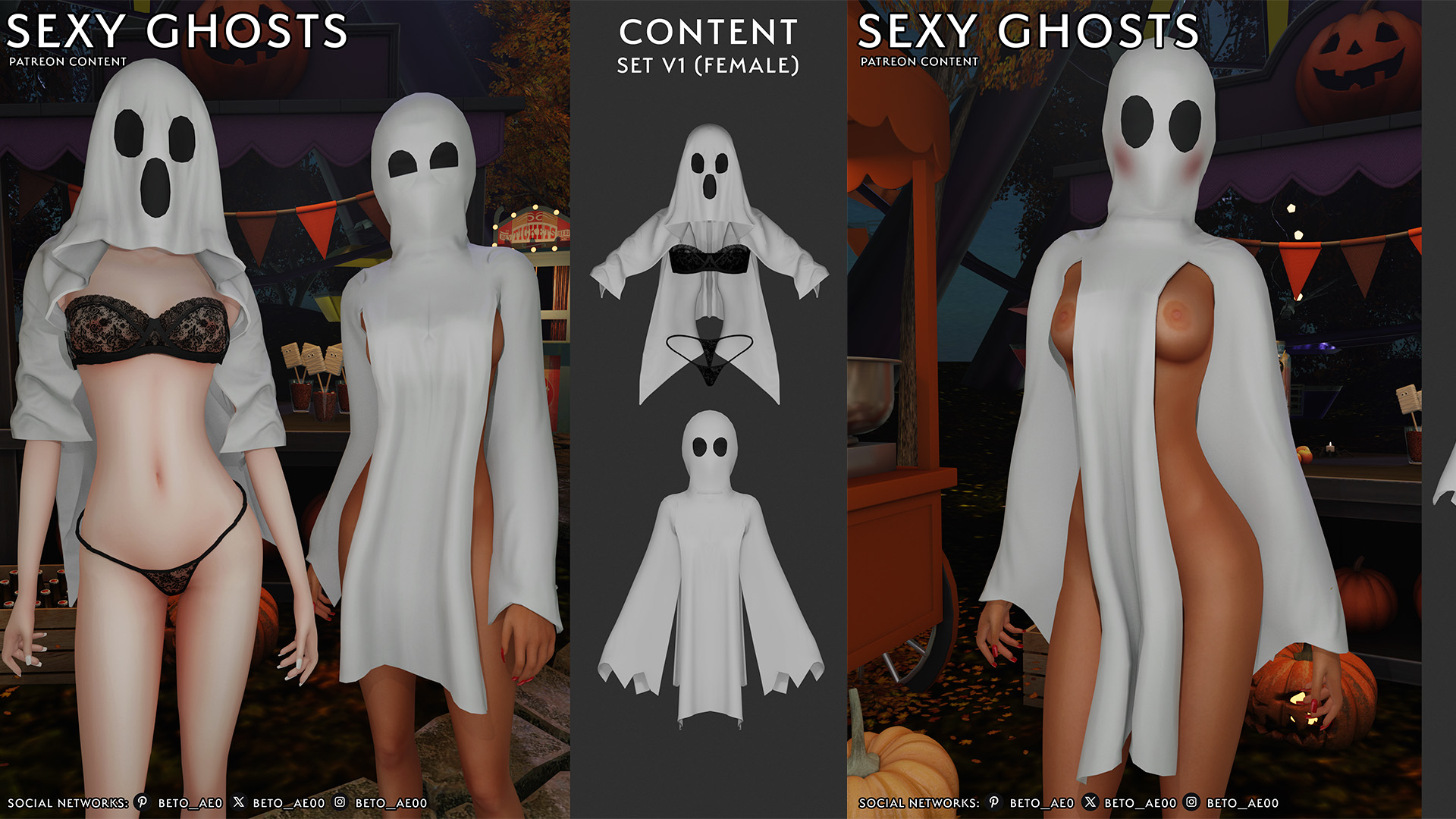 Sexy Ghosts - Set (Female)