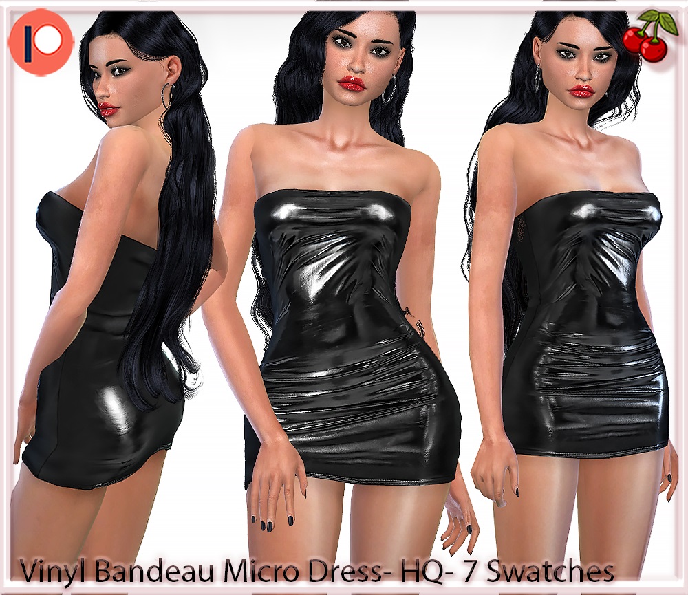 🖤 Vinyl Micro Dress