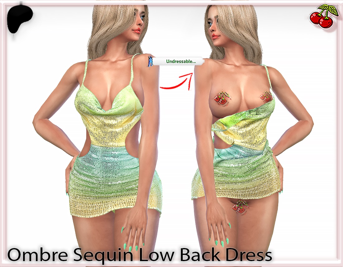 Ombre Sequin Party Dress (Undressable)