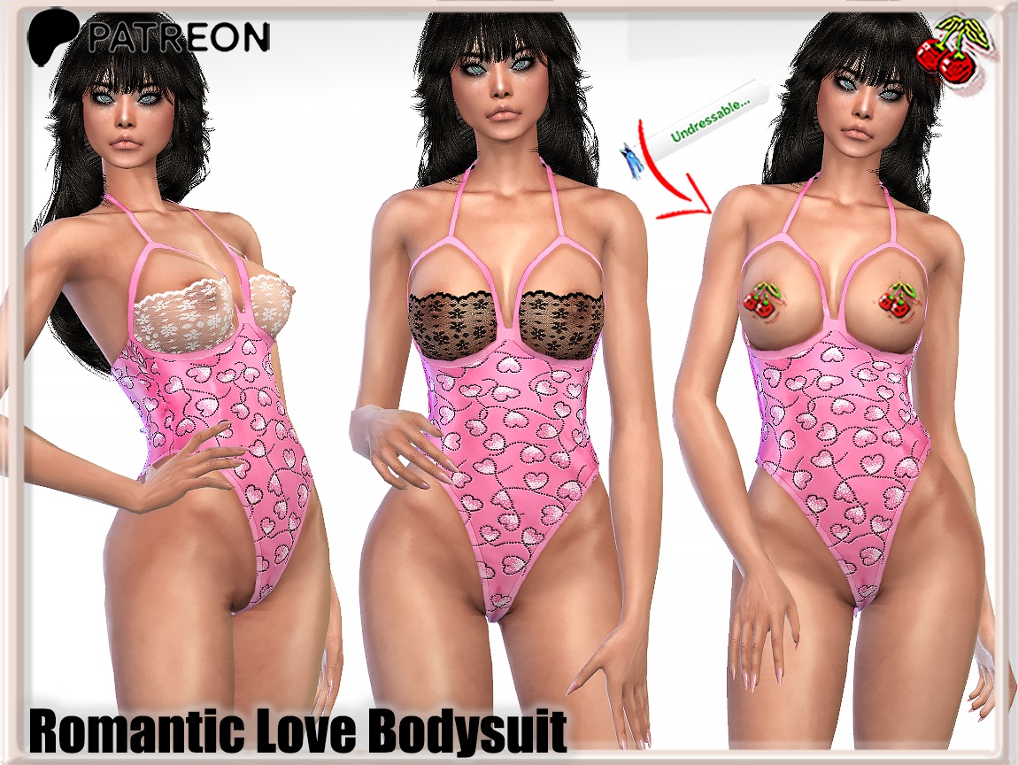 ❤️Romantic Love Bodysuit (undressable)