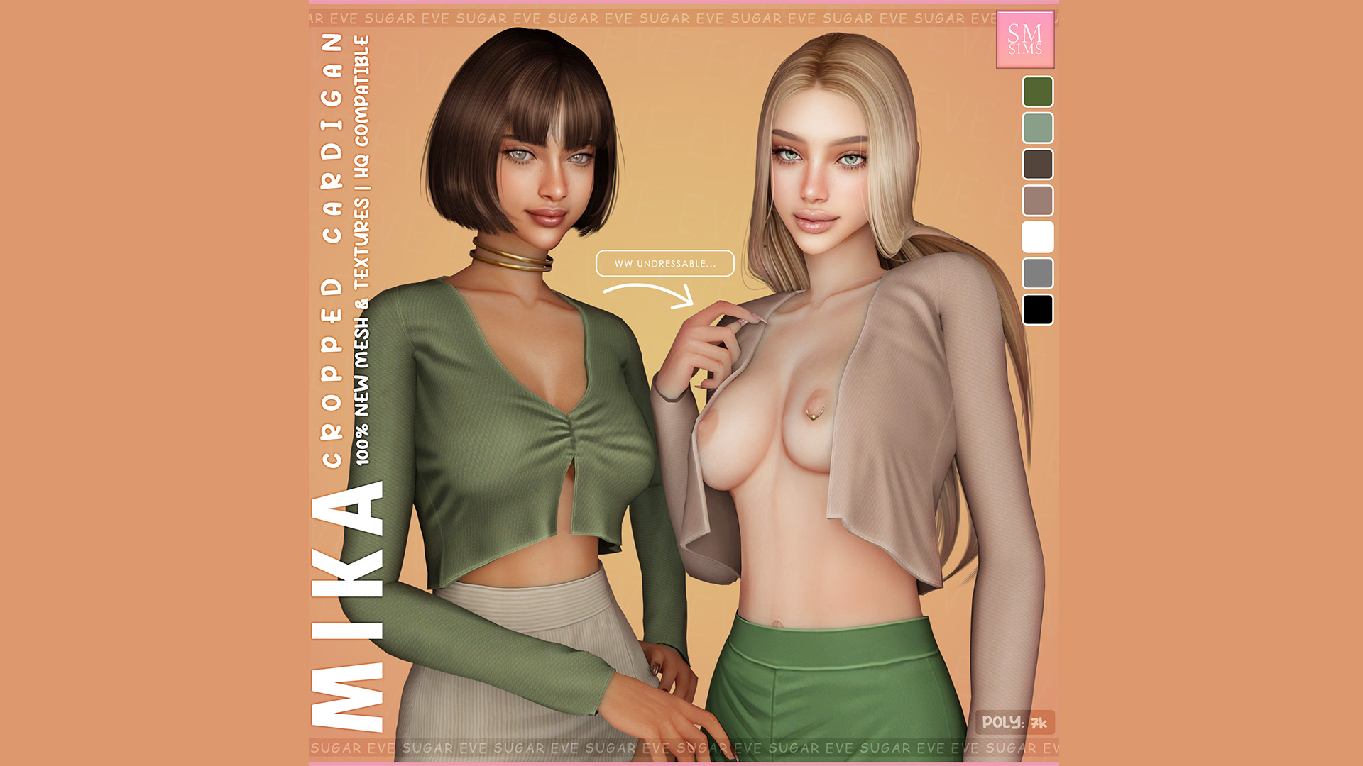 Mika | Cropped Cardigan ~Undressable~