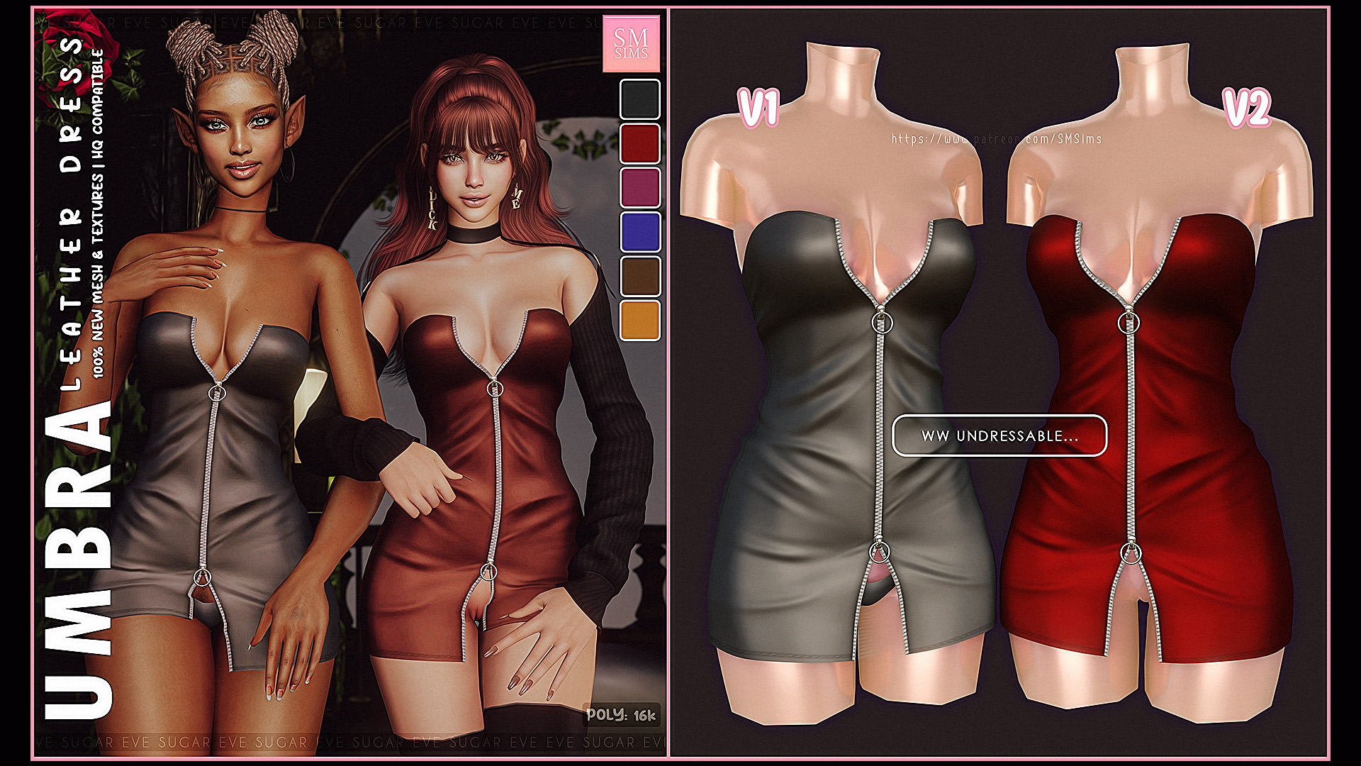 Umbra | Leather Dress ~Undressable~