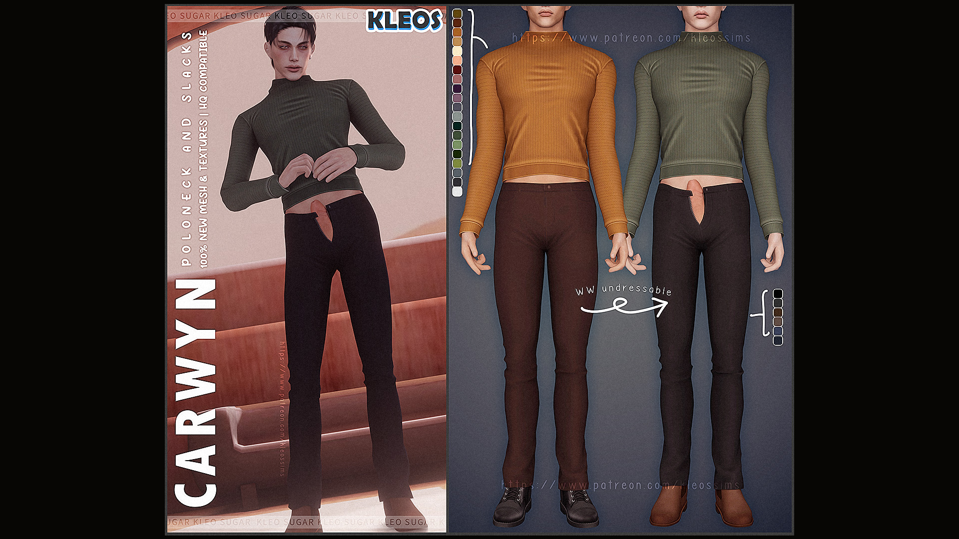 Carwyn | Polo Neck &amp; Slacks ~Undressable~