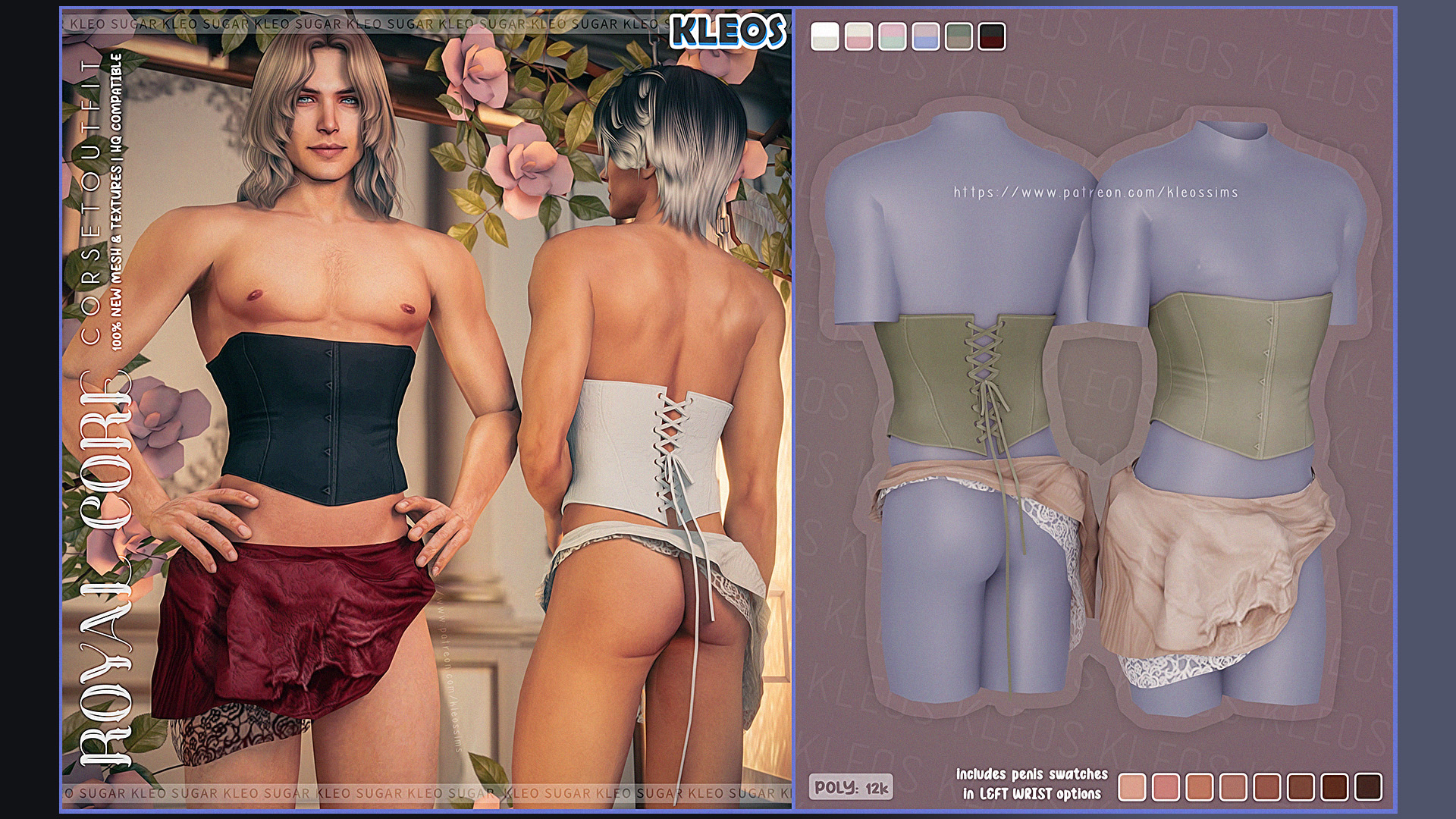 Royal Core | Male Corset Outfit
