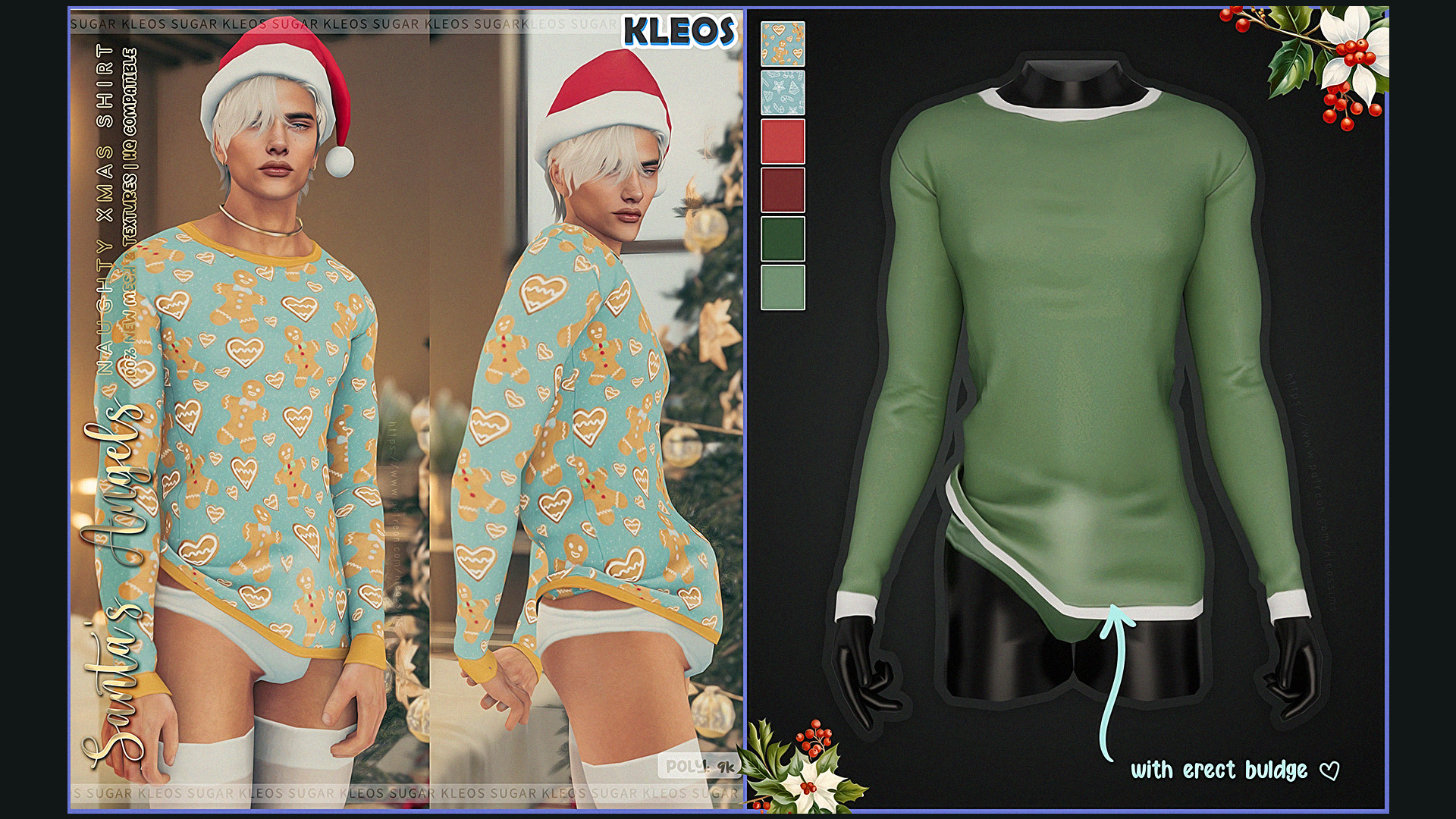 Santa's Angels | Naughty Male Xmas Shirt