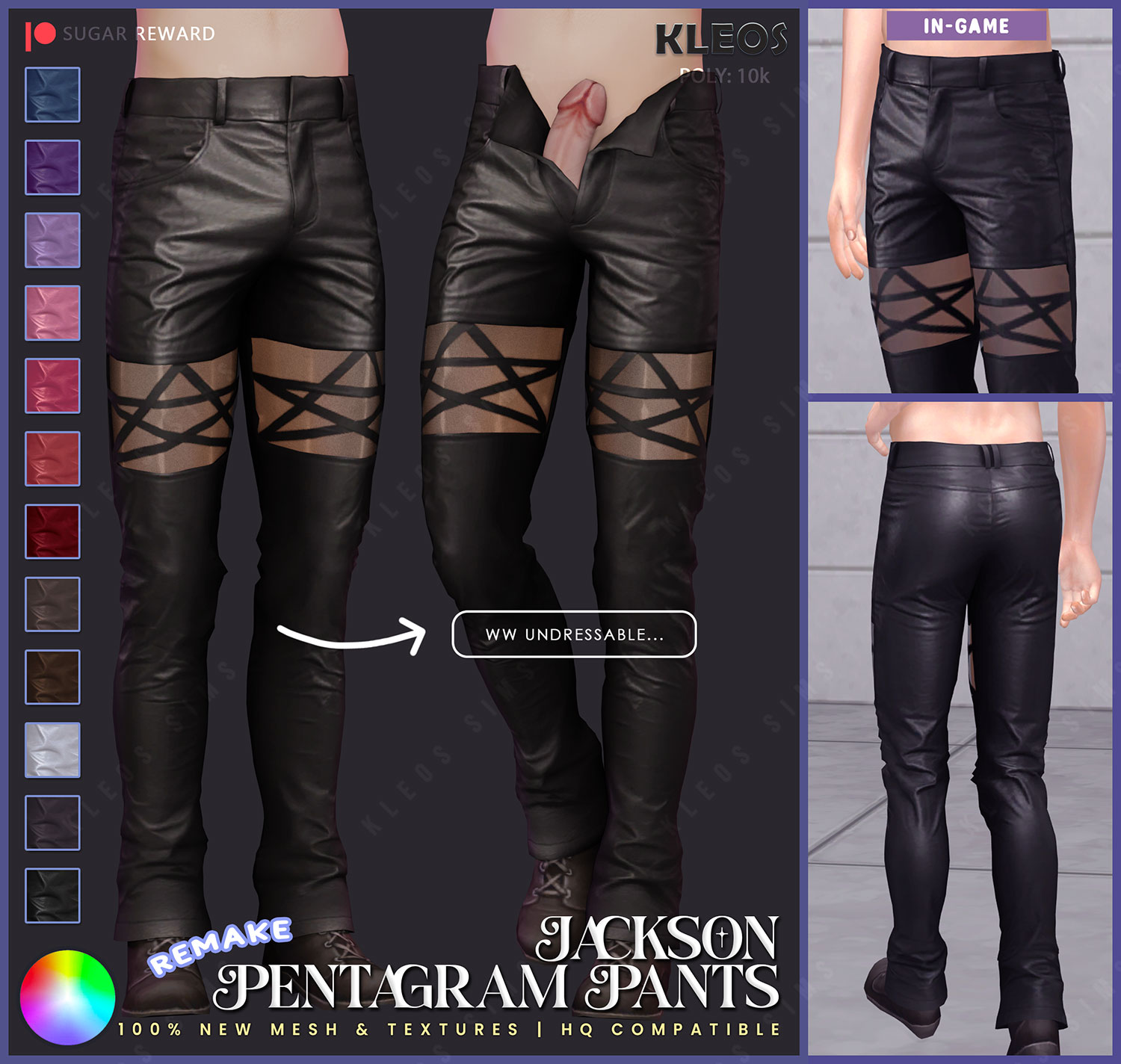 Jackson Pentagram Pants ~UNDRESSABLE~ [REMAKE]
