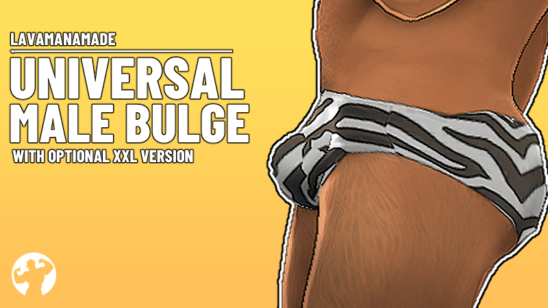 Universal male bulge (And Optional XXL Bulge!)