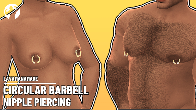 Nipple Circular Barbell Piercings